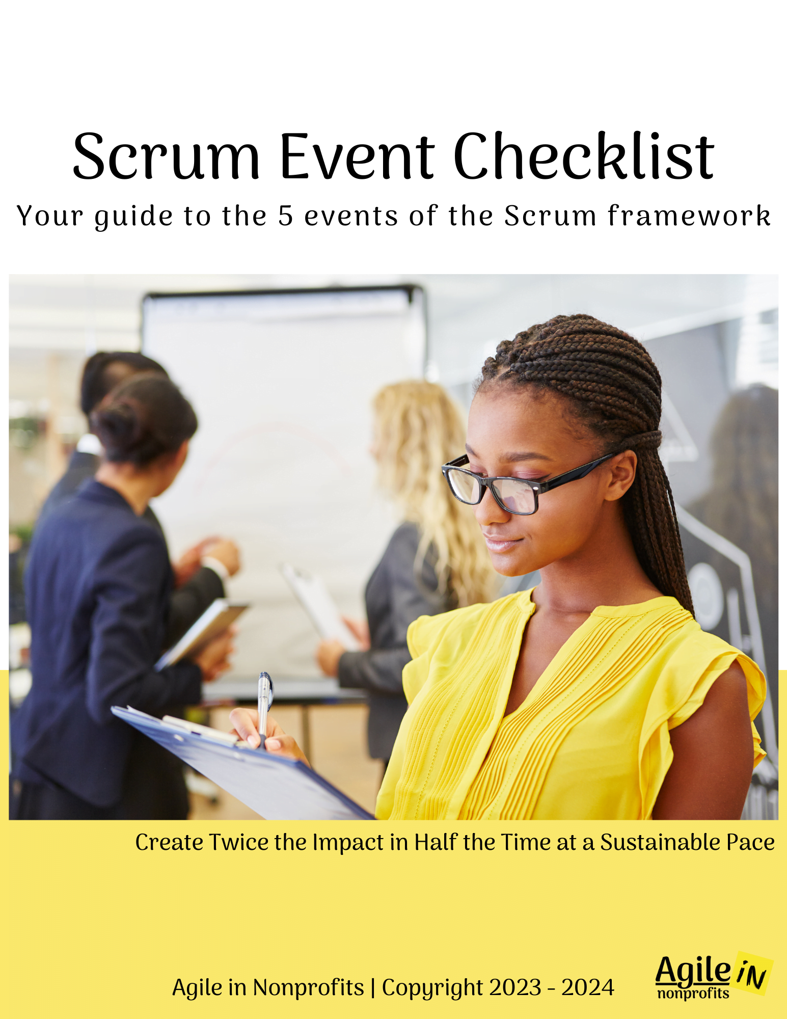 Scrum Event Checklist Cover - 2024