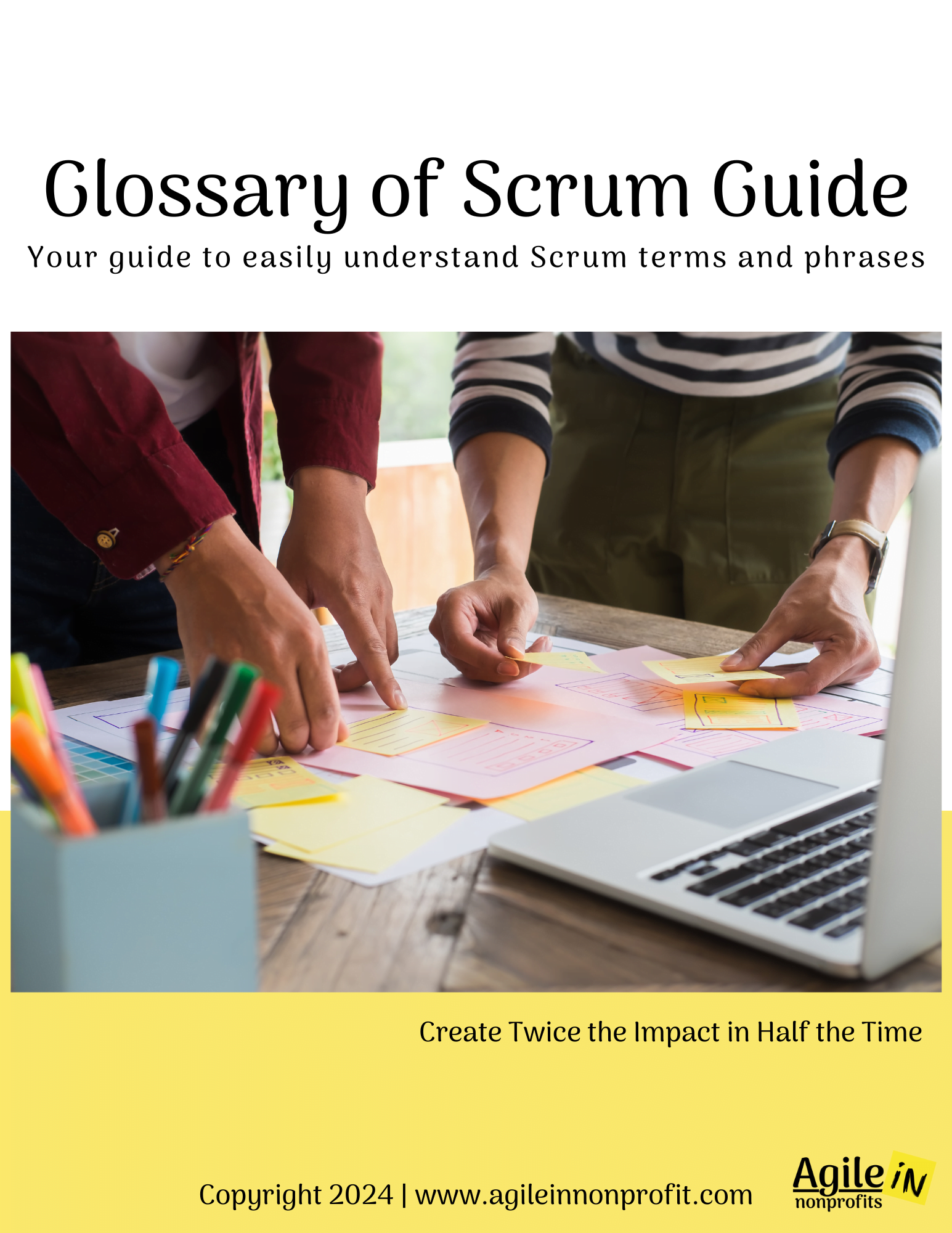 Glossary of Scrum Terminology Cover 2024