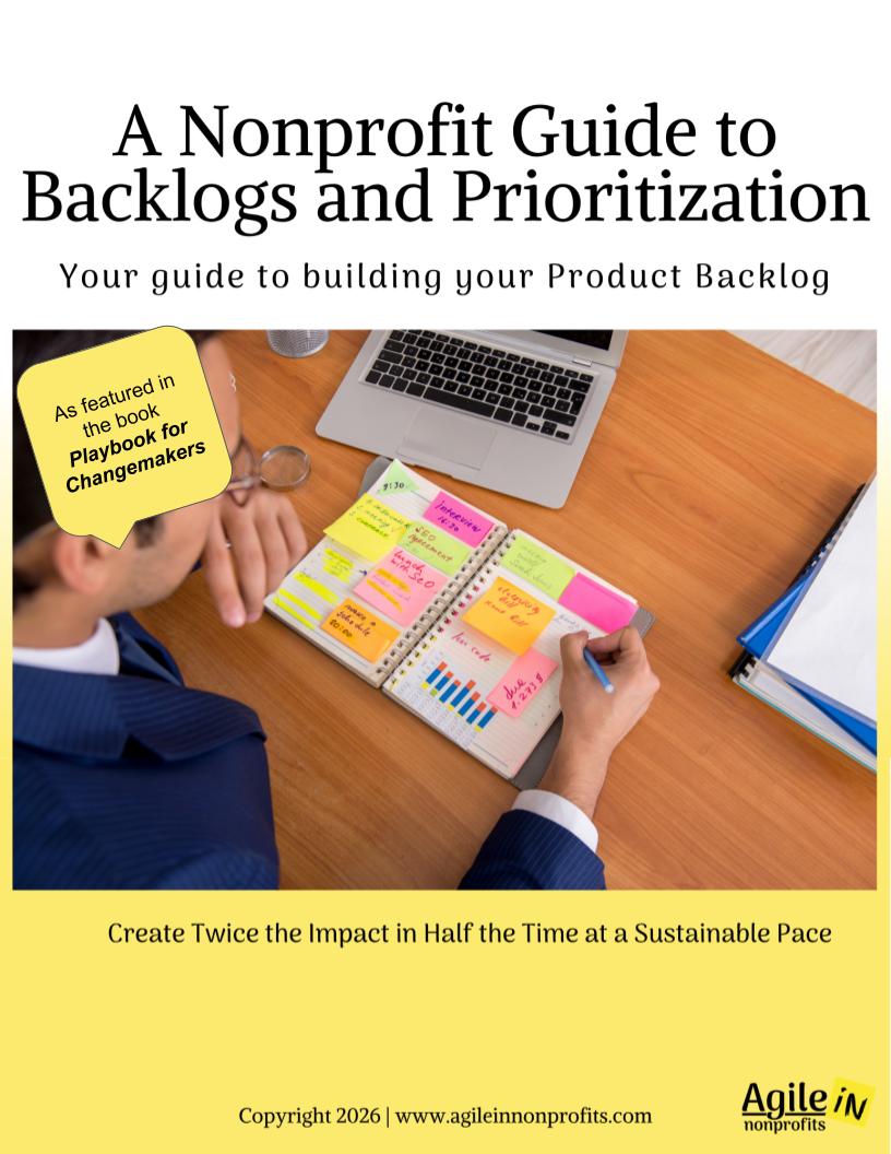 a Nonprofits Guide to Backlogs and Prioritization